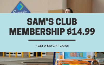 Sam’s Club Membership for $14.99 + gift card!